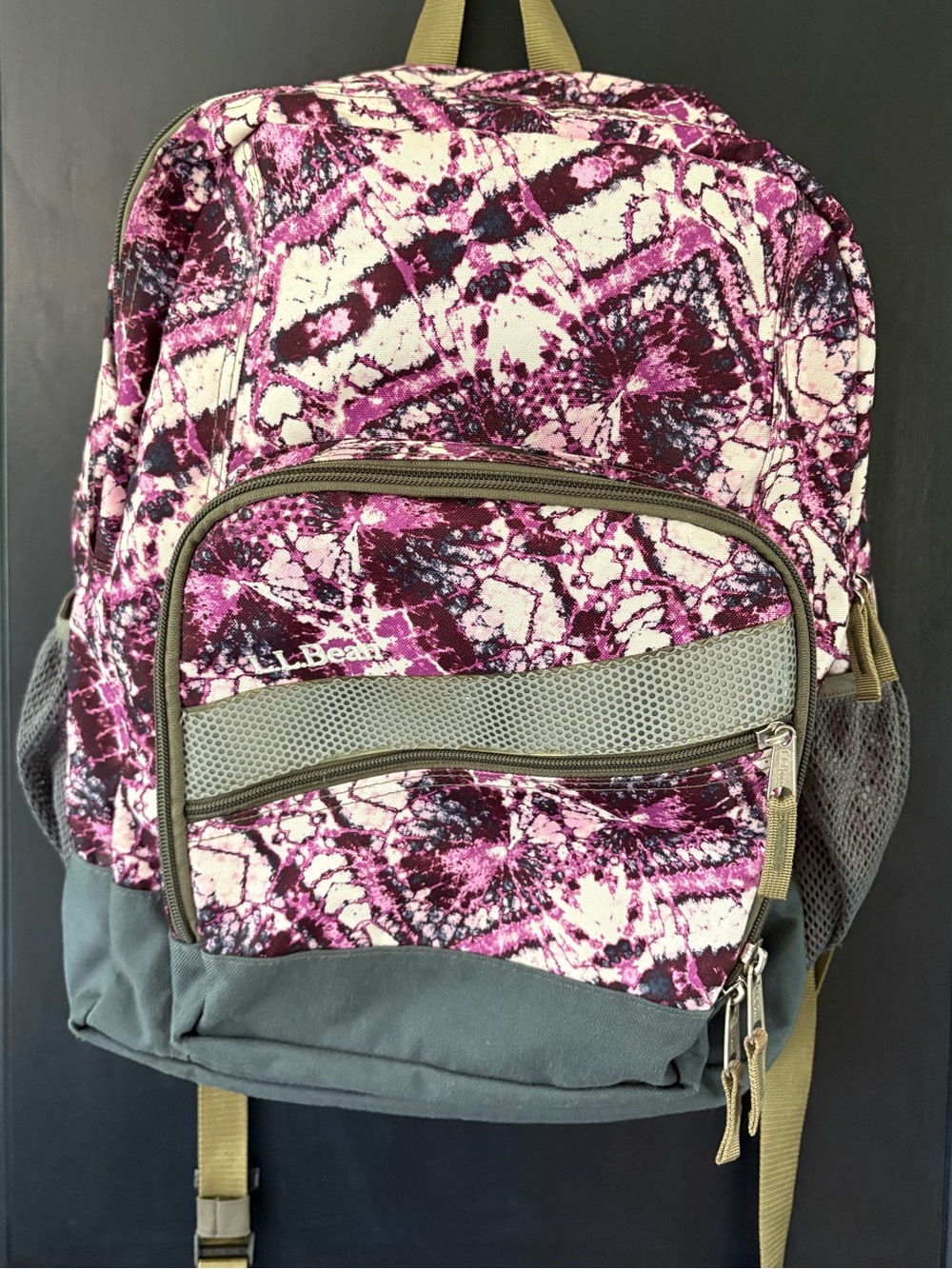 🔥L.L.Bean Deluxe Plus Book Purple Print Like New